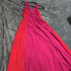 Color block maxi